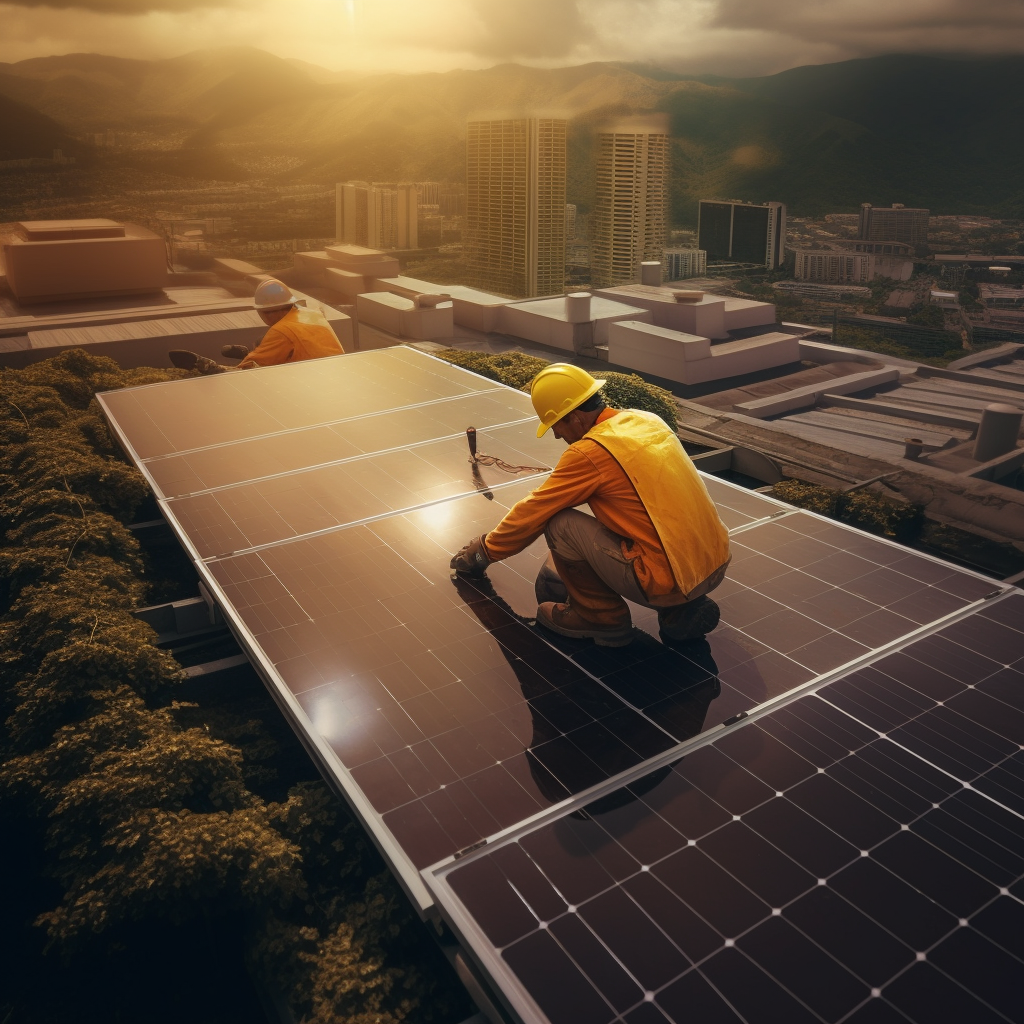 Installation de panneaux solaires Onecom Energy